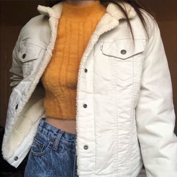 levi's suede sherpa trucker jacket